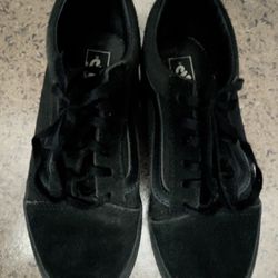 Black Vans Kids Size 1 