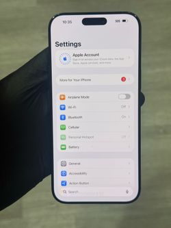 Apple iPhone 16 Pro Max 256GB Carrier Unlocked Titanium Black 100% Battery