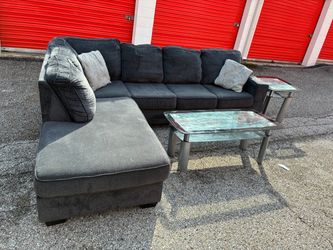 Altari Grey 2pc sectional living room set