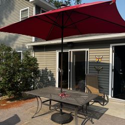 Patio Table & Umbrella 