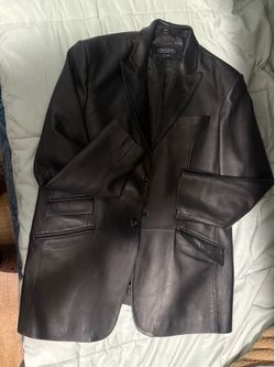 BGSD Lambskin Leather Men’s Blazer