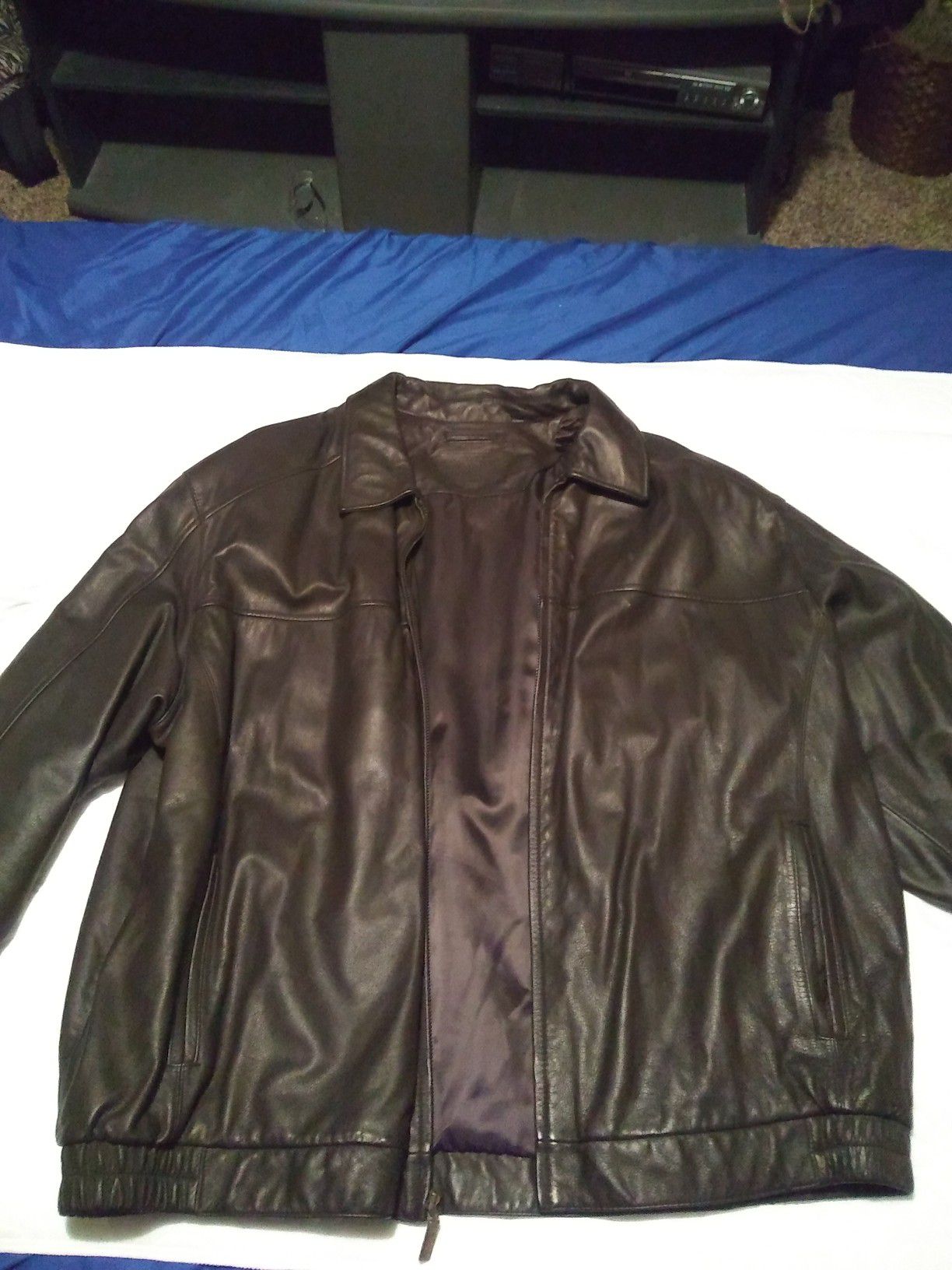 Men's Leather Jacket 2XL