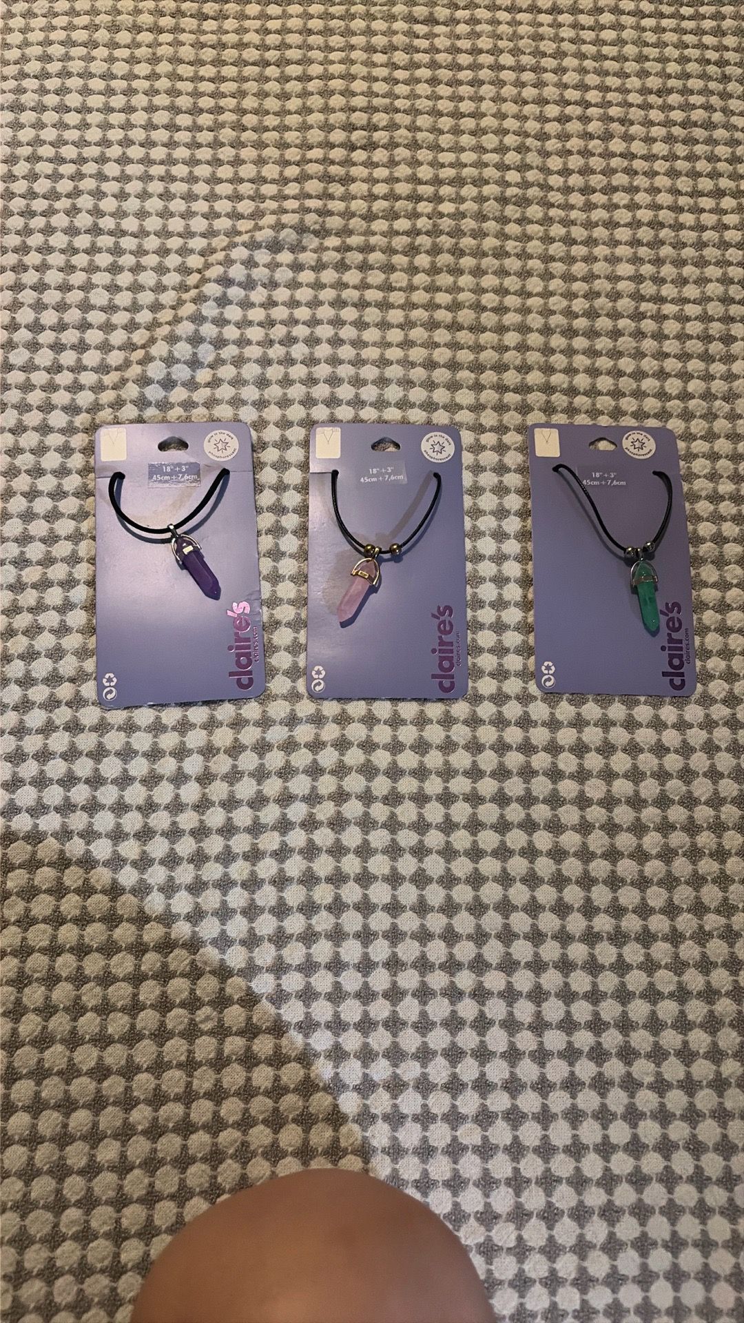 Claire’s Crystal Point Necklaces - Set of 3