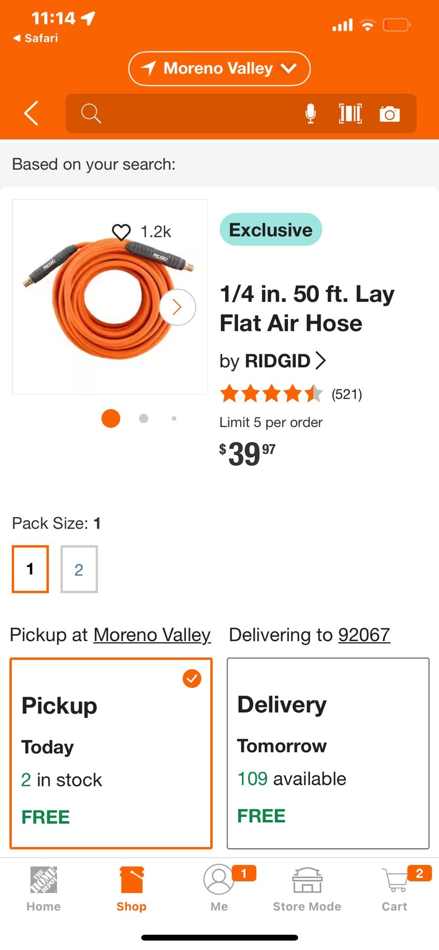 1/4 Inch Air Hose, Rigid