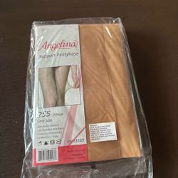 Angelina Support Pantyhose D/Beige One Size