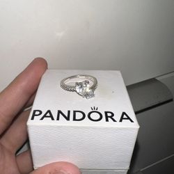 Double Heart Sparkling Ring (Pandora) 