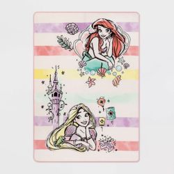 Disney Rapunzel And Ariel Throw Blanket 