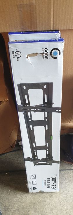Core Innovations Black Aluminum Tilting TV Mount Fits TV's 30"-79"