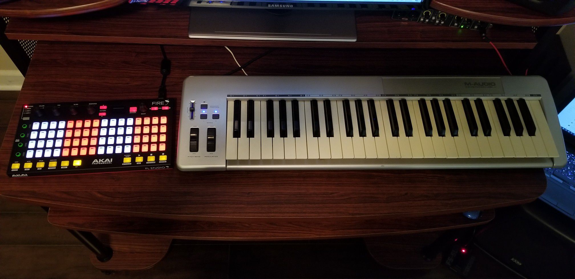 Midi keyboard and controller
