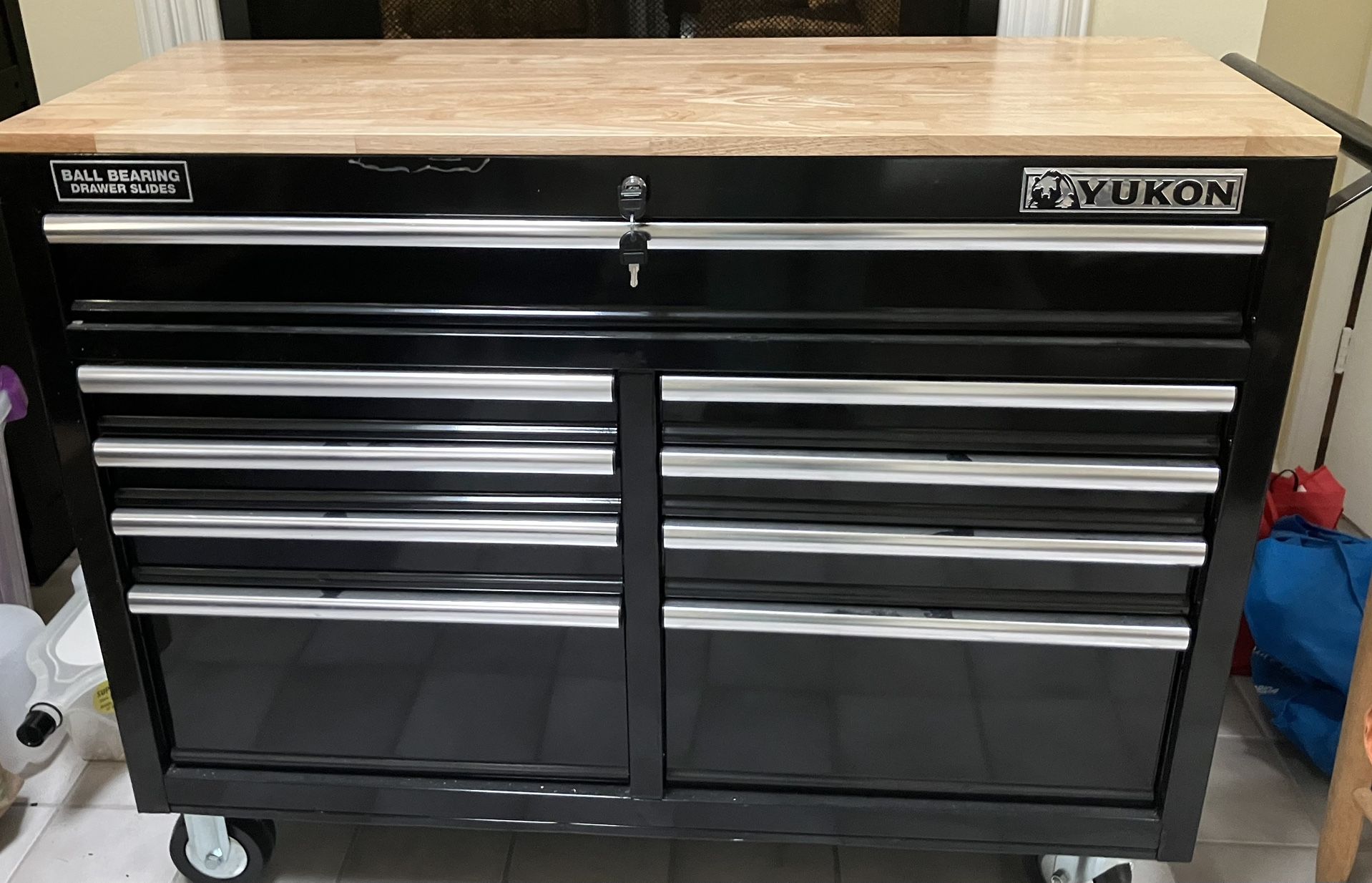 Yukon 46” 9 Drawer Mobile Workbench