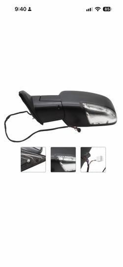 Left/Driver For 2013-2019 Dodge Ram 1500 Power Heated+LED Signal Side Mirror