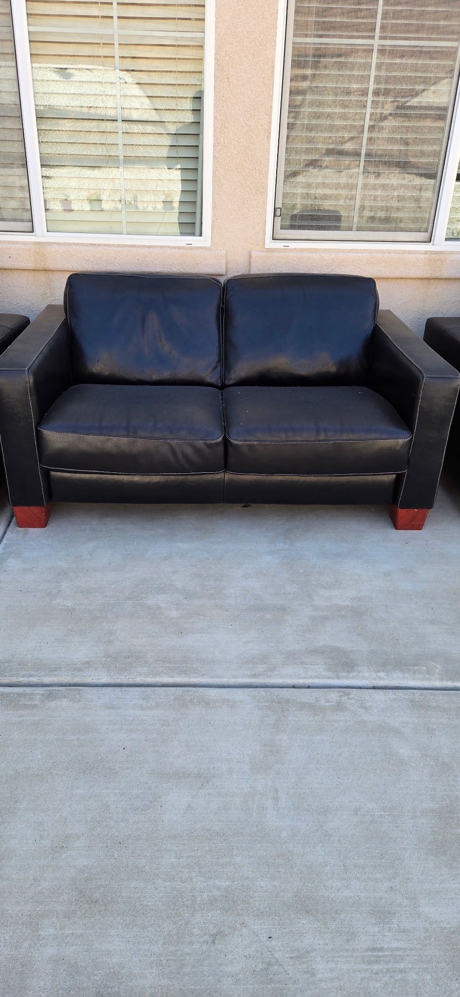 Black Leather Couch