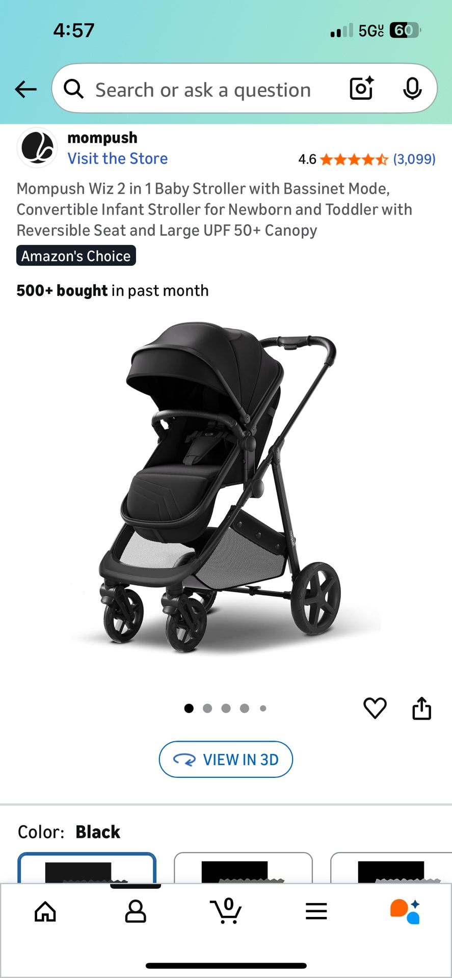 Mom push Stroller
