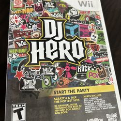 DJ Hero (Nintendo Wii, 2009) Game Only - Complete w/ Manual 