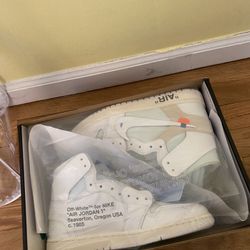 Off White Jordan 1 White Size 7.5