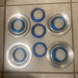 4 Center Caps Comes With 1 Key and 3 extra pieces for all $80