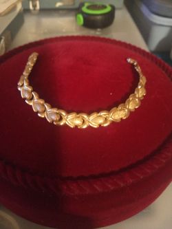 8 Inch Ladies 14 Karat Gold Bracelet