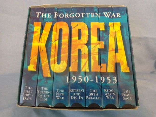 Korea The Forgotten War VHS 7 Tape Set Like New
