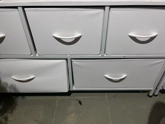 5 piece white dresser