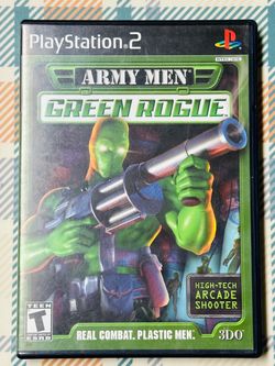 Sony Playstation PS2 Army Men Green Rogue (300 Co, 2001) - Tested F621