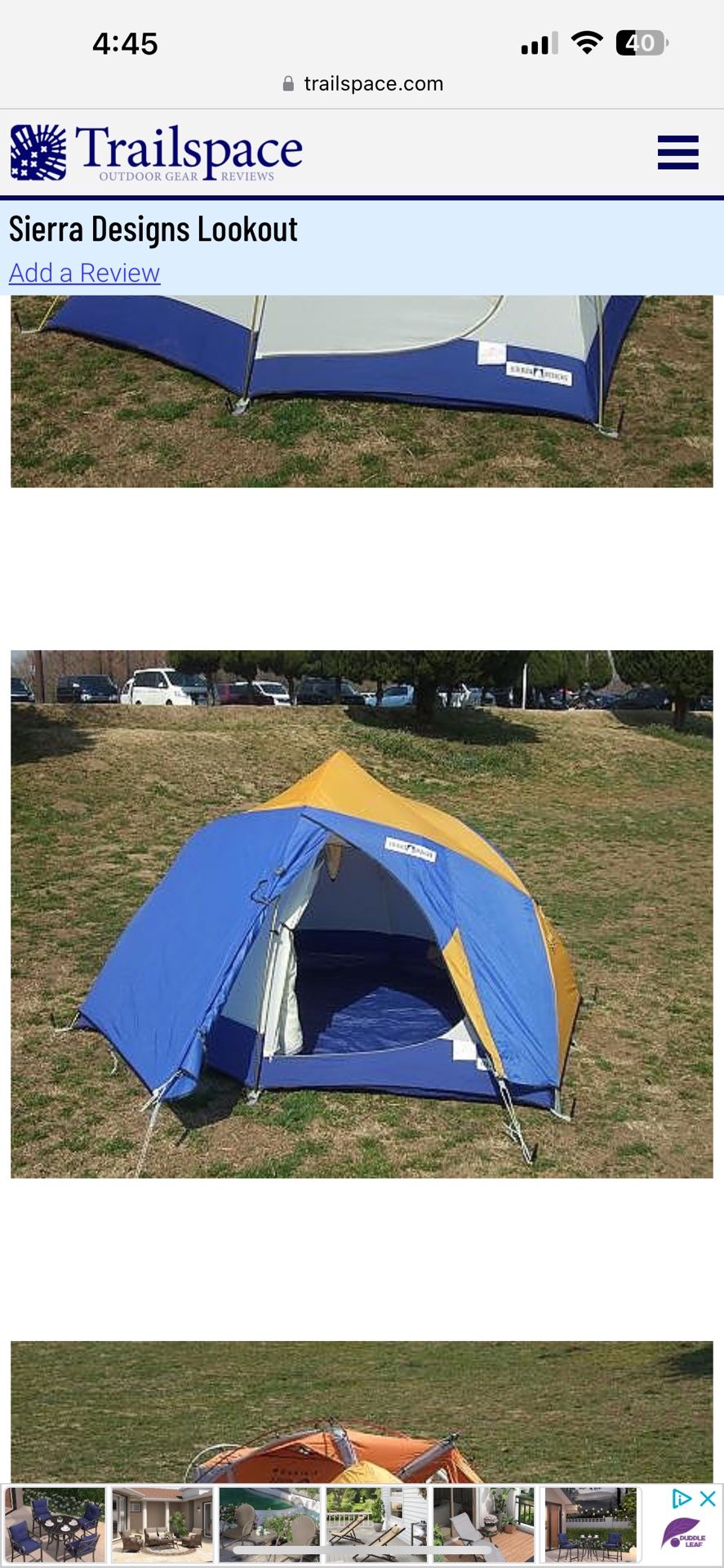 Sierra Designs Lookout Reviews - Trailspace