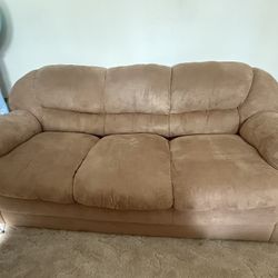 Comfortable Tan Couch