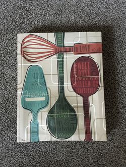 Kitchen Decor Spoon Canvas
