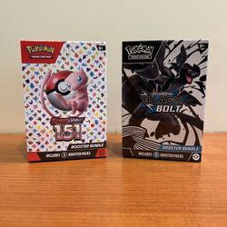 Pokémon TCG: Scarlet & Violet – Black Bolt + 151 Booster Bundle Deal – Factory Sealed