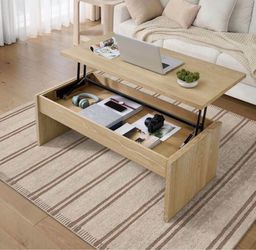 Lift-Top Coffe e Tabl e with Hidden Storage