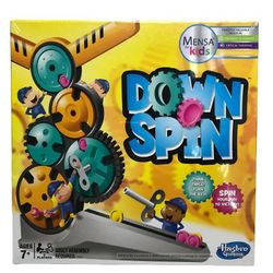 Mensa Downspin Gear Strategy Game Kids Educational Challenge Hasbro Ages 7+