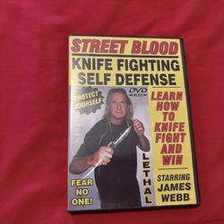 Street Blood Knife Fighting DVD with James Webb
