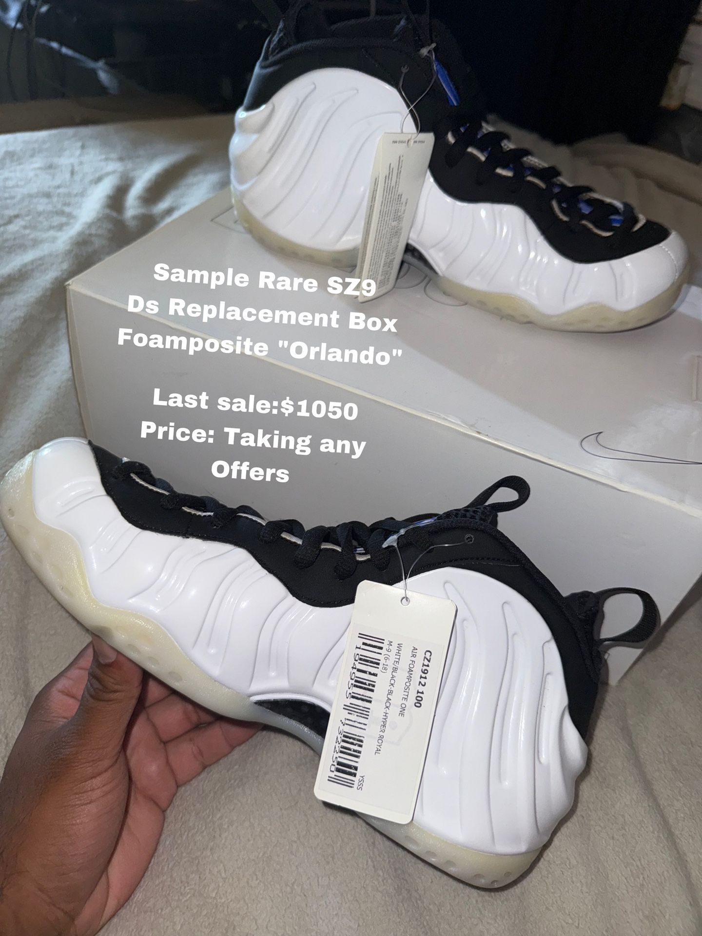 Super Rare Nike Foamposite Orlando Sz9