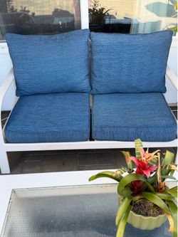 Blue Patio Chair Cushions