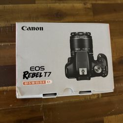 Canon EOS Rebel T7 DSLR Camera with Bag, Strap & K&F Concept 75” Tripod 