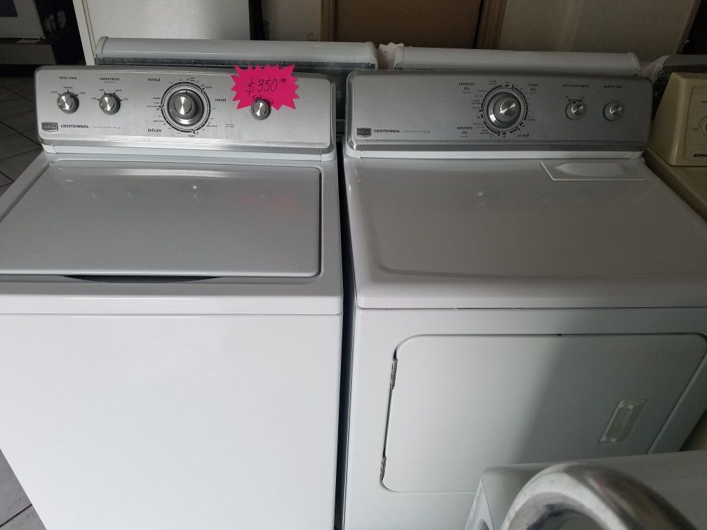 Maytag Centennial washer and dryer set
