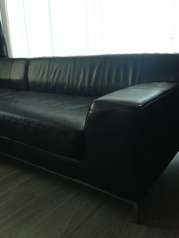 Black Genuine Leather Sectional Couch Black Genuine Leather Sectional Couch Furniture In Orlando Fl Offerup