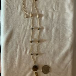 Lia SophiaTigereye Tassel Necklace