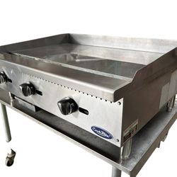 36” Griddle Flat Top Plancha Commercial Grill Cookrite NSF Manual Gas Controls Works Great Like New 