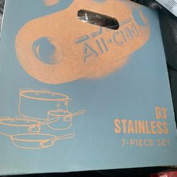 ALL CLAD D3 STAINLESS STEEL 7 Pc  