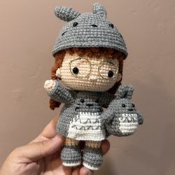 🧶Handmade Crochet Totoro Girl