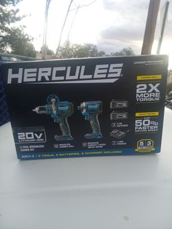20 v cordless  hammer drill & impact set