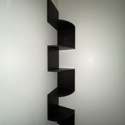 Two Hanging Corner Shelves 