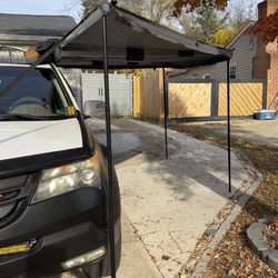OVS Nomadic 180 Awning - Dark Gray with Black Travel Cover - Universal