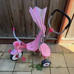 Tricycle with sun protector + balance bike