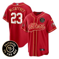 49ers Mcm Baseball Jersey Small Thur 2xx