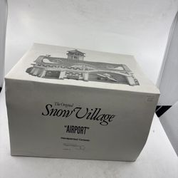 Department 56 Snow Village Air Airport Original Box - Retired Item 1992 Open Box