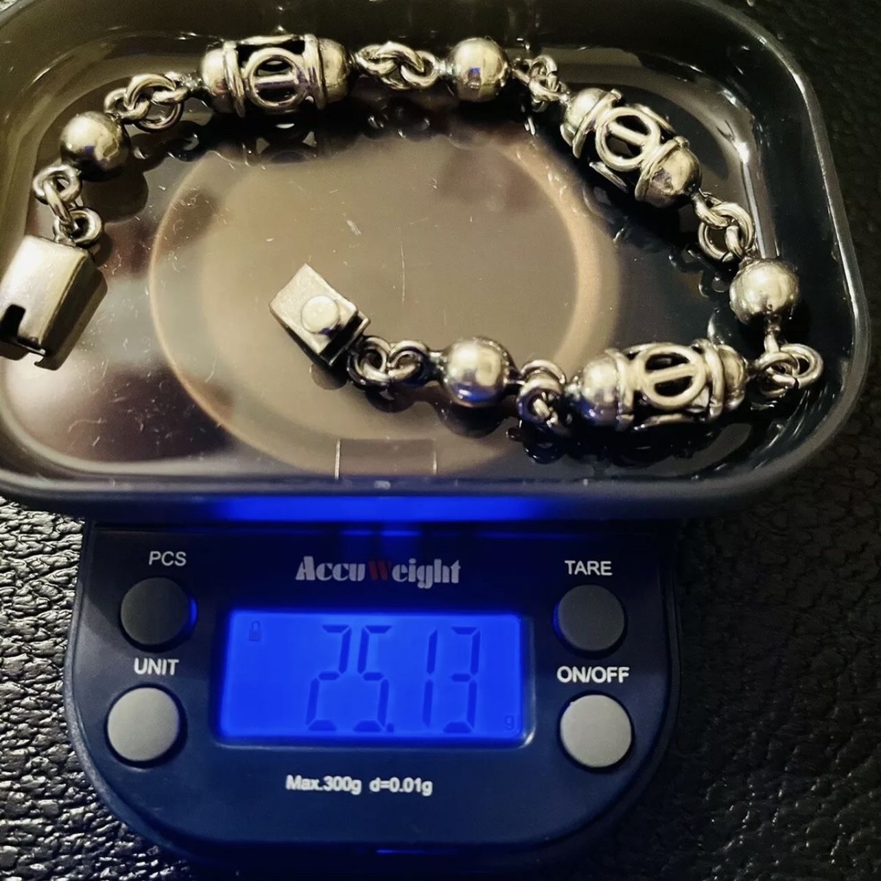 Solid 925 Sterling Silver Bracelet For Sale