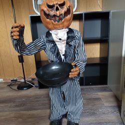 Halloween Pumpkin  man Talking Candy server