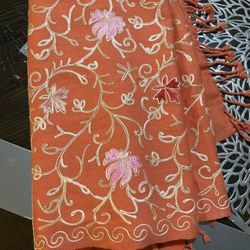 Kashmiri pashmina pure embroidery shawl made In India
