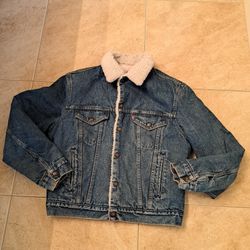 Vintage Levi's Sherpa Lined Jacket Size 40 M Mesures  70s 80s